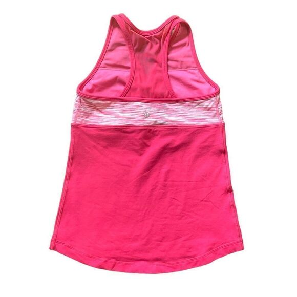LULULEMON Pink Criss Cross Tank Top SZ 8 - Picture 5 of 8
